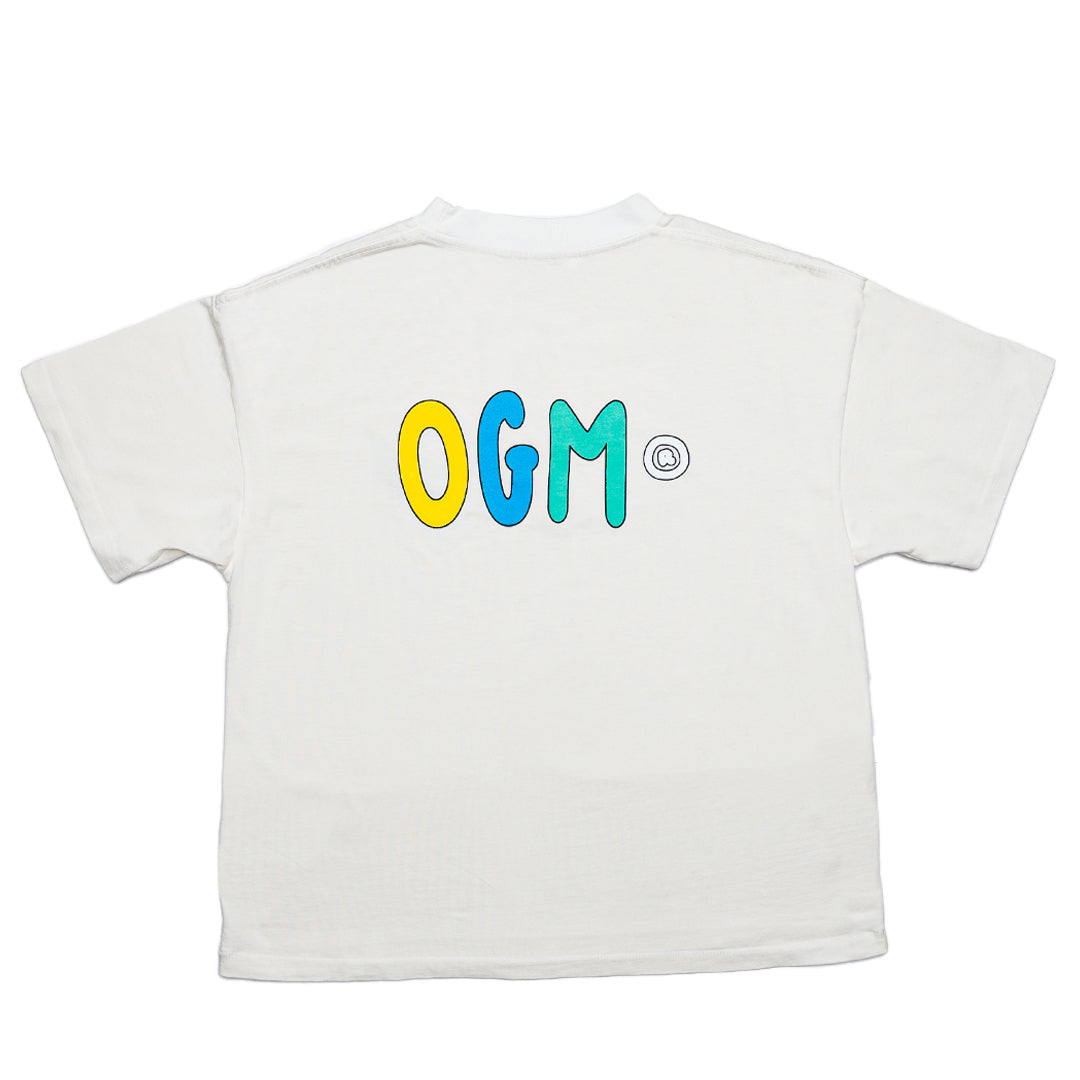 White Logo Tee