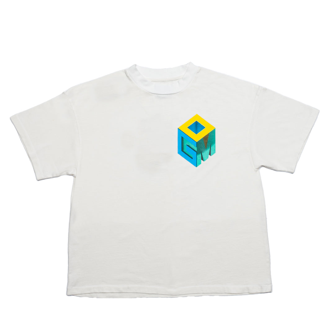 White Logo Tee